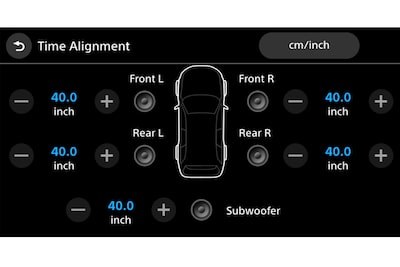 Image demonstrating the XAV-AX6000 17.6 cm (6.95) Digital Multimedia Receivers built-in DSP capabilities with sound processing and time alignment features