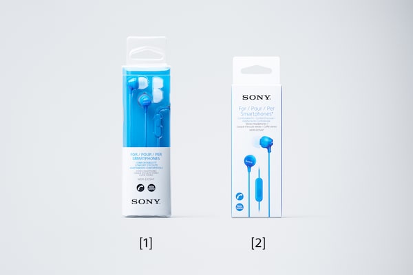 Image of two product packages; before renewal and after renewal