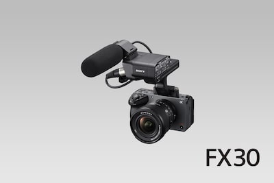 Camera with the XLR microphone system