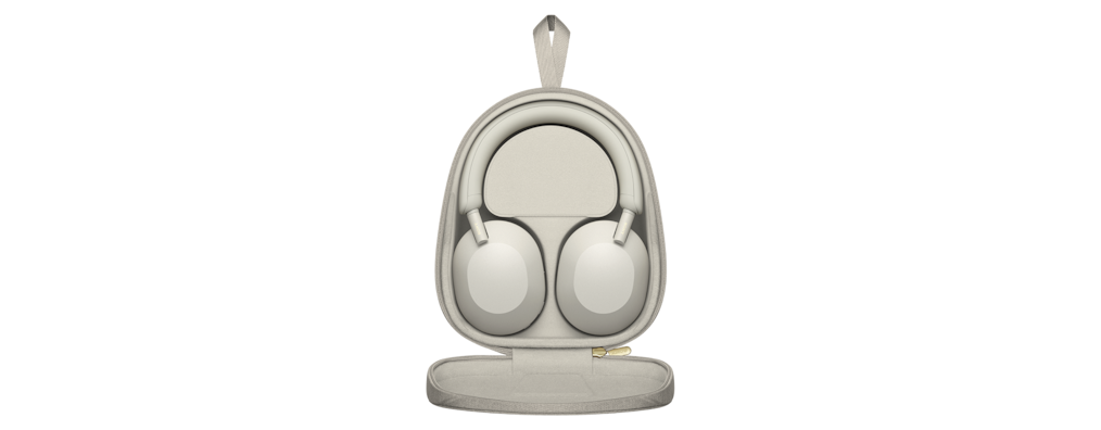 Image of White WH-1000XM5 headphones